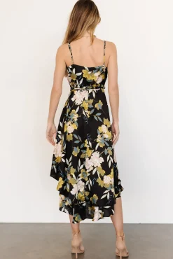 Baltic Born Steffi Tulip Wrap Dress | Midnight Floral