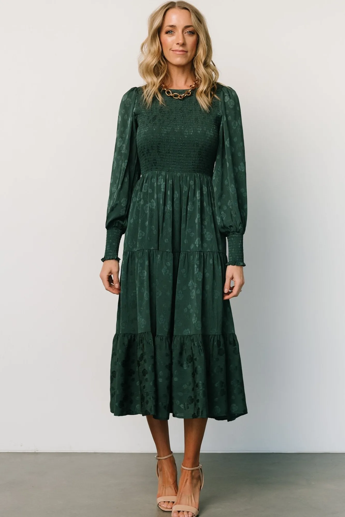 Baltic Born Stockholm Smocked Dress | Dark Green