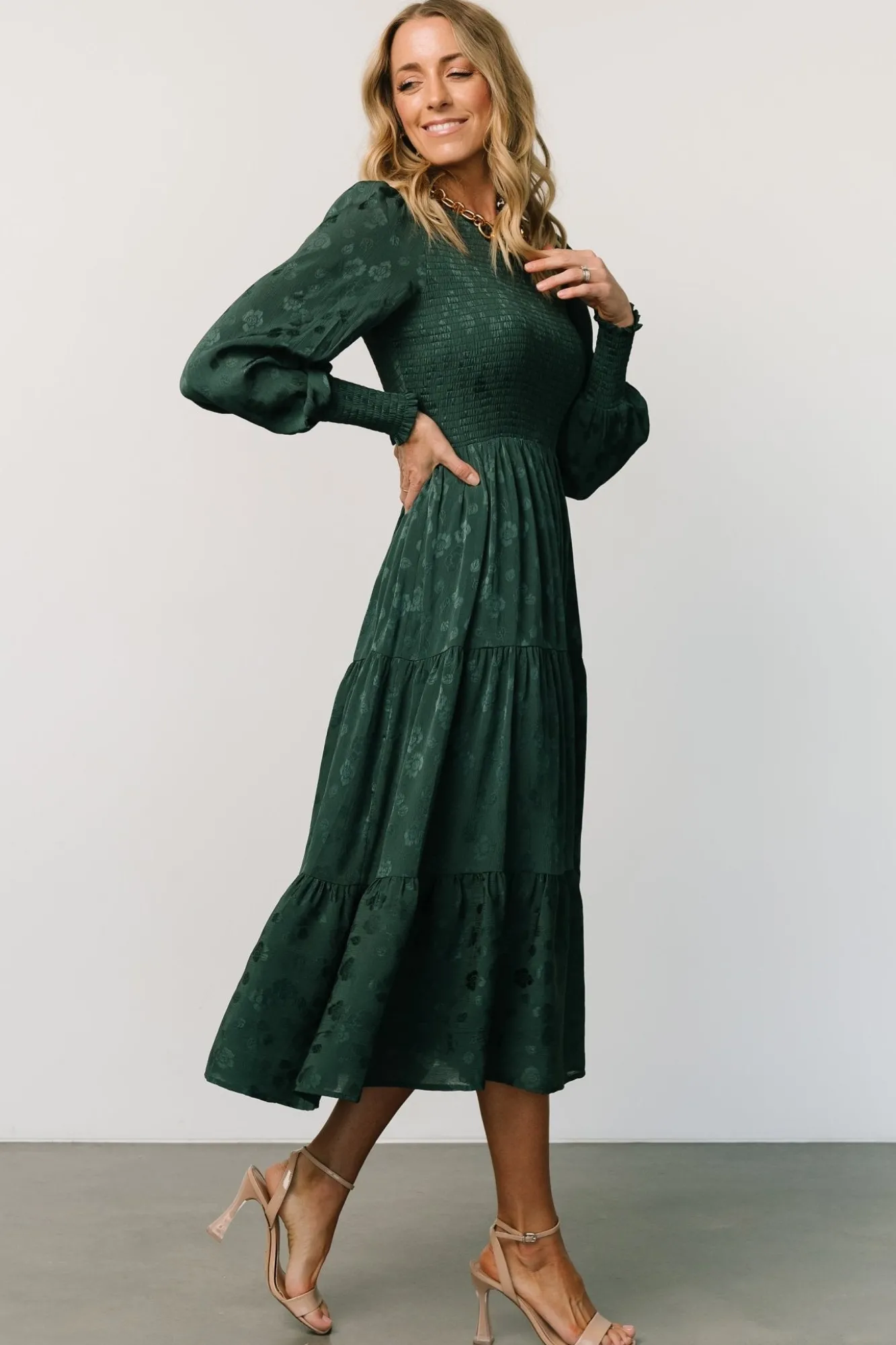 Baltic Born Stockholm Smocked Dress | Dark Green