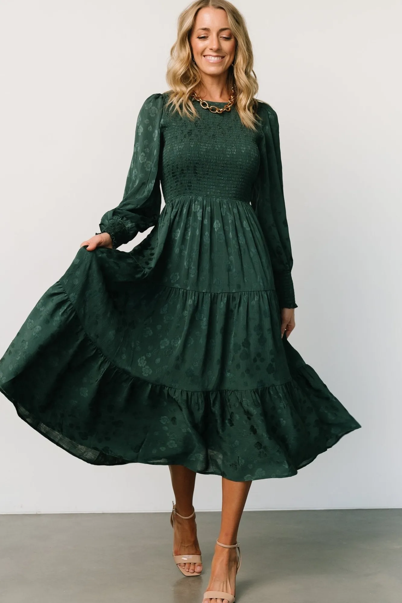 Baltic Born Stockholm Smocked Dress | Dark Green