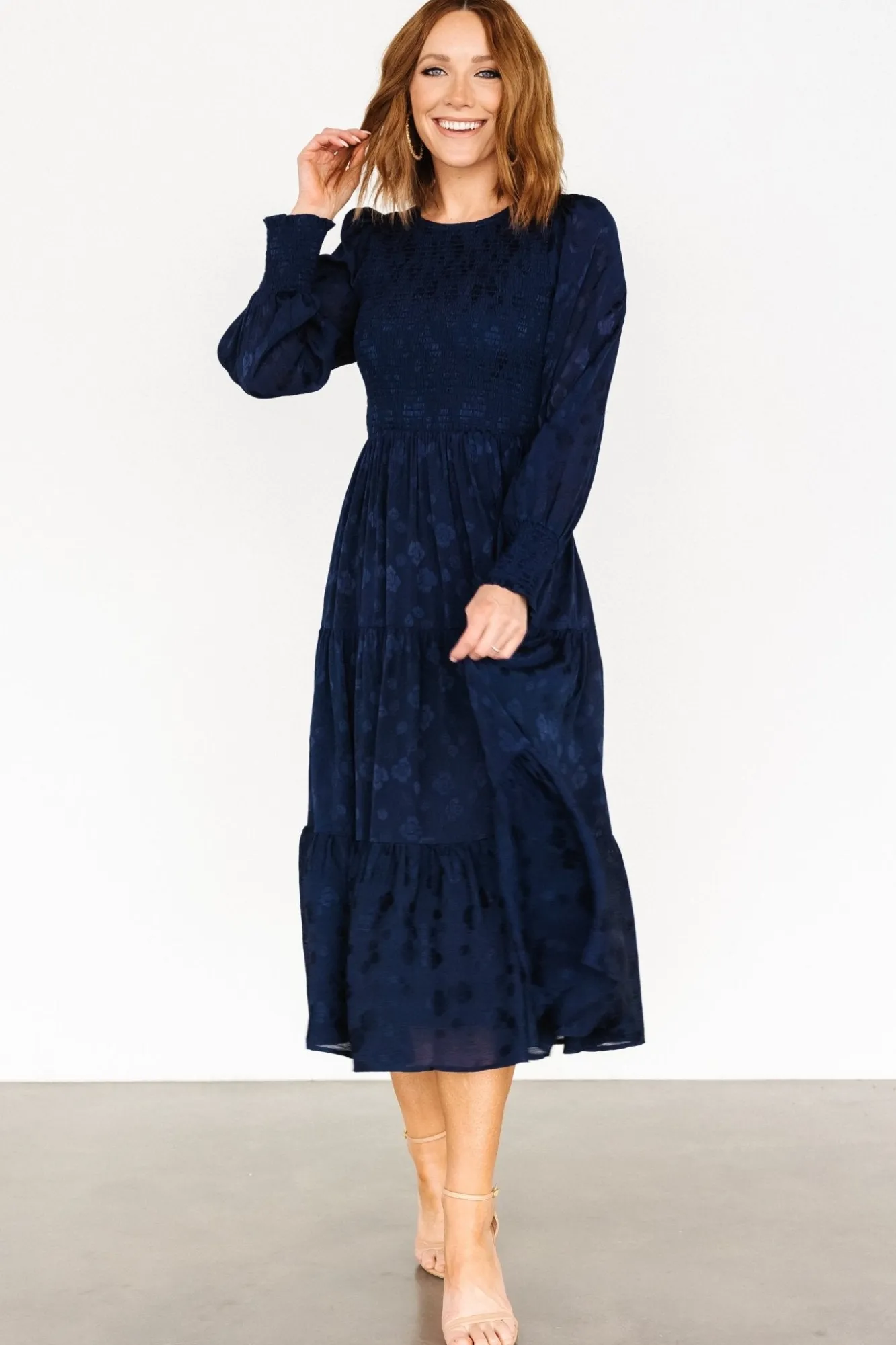 Baltic Born Stockholm Smocked Dress | Midnight Blue