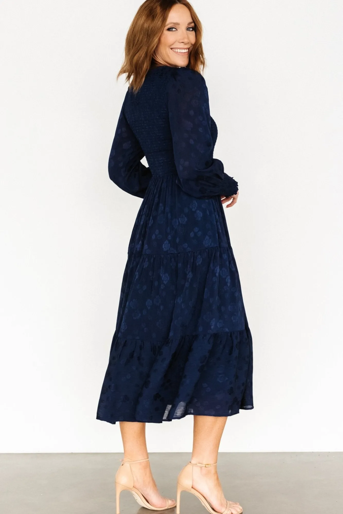 Baltic Born Stockholm Smocked Dress | Midnight Blue