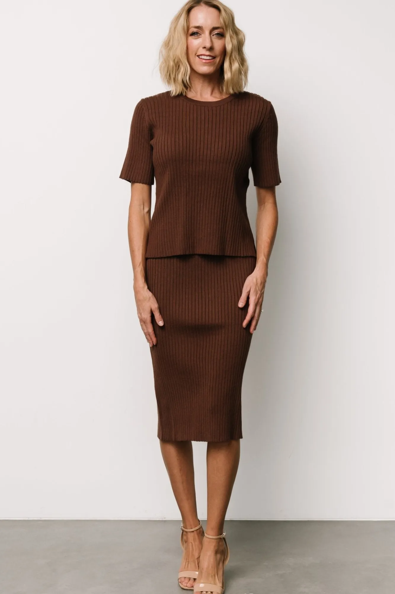 Baltic Born Stormi Ribbed Midi Skirt |