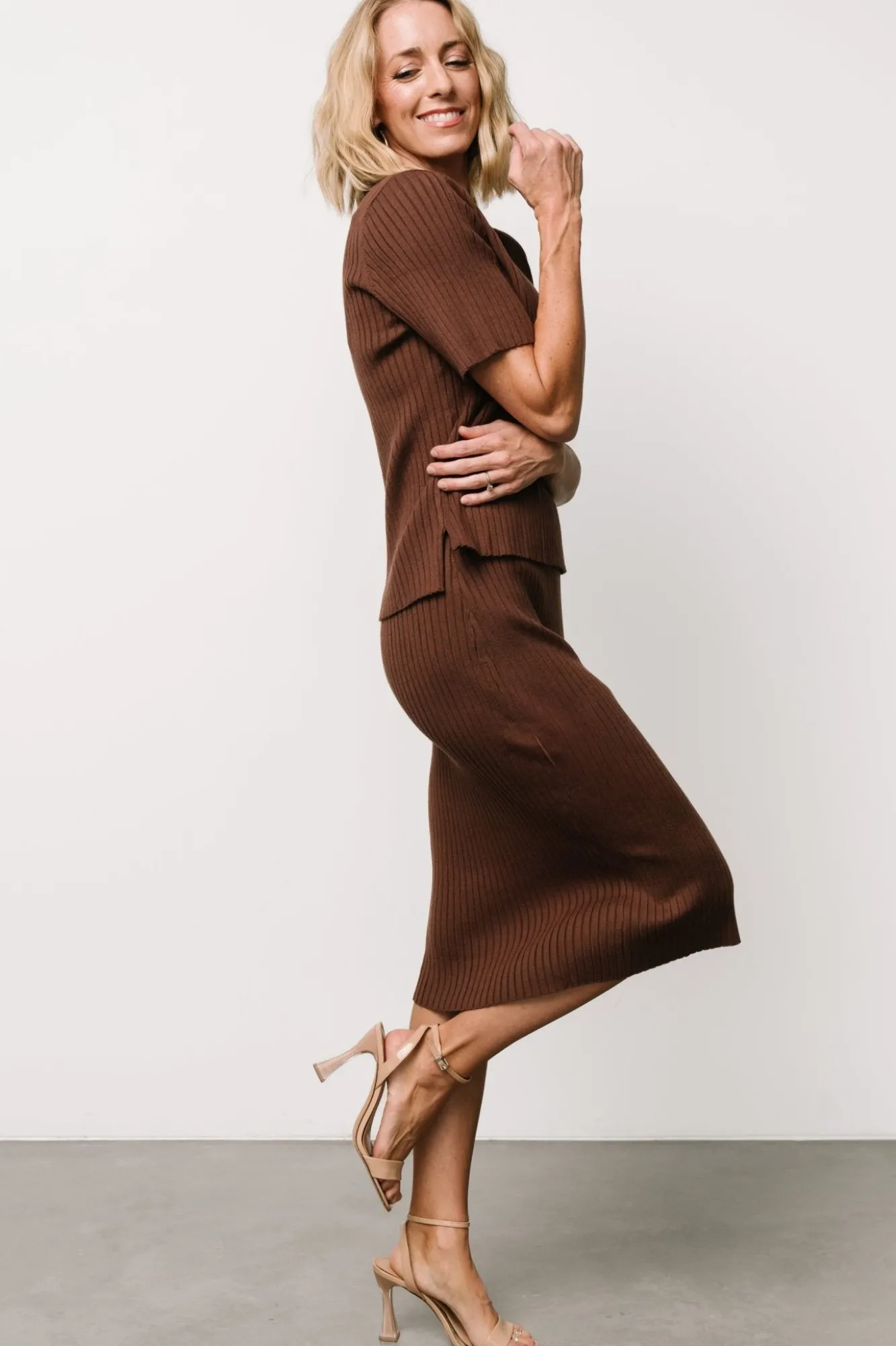 Baltic Born Stormi Ribbed Midi Skirt |