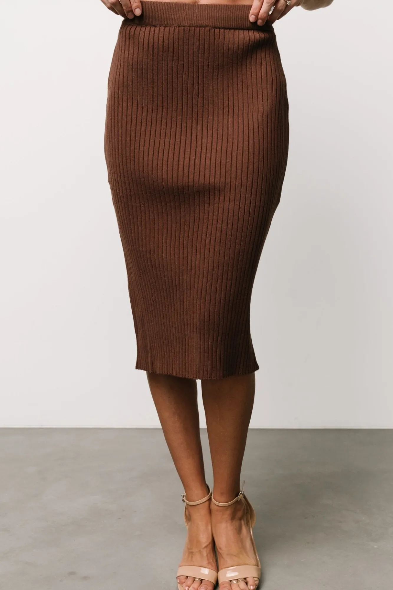 Baltic Born Stormi Ribbed Midi Skirt |