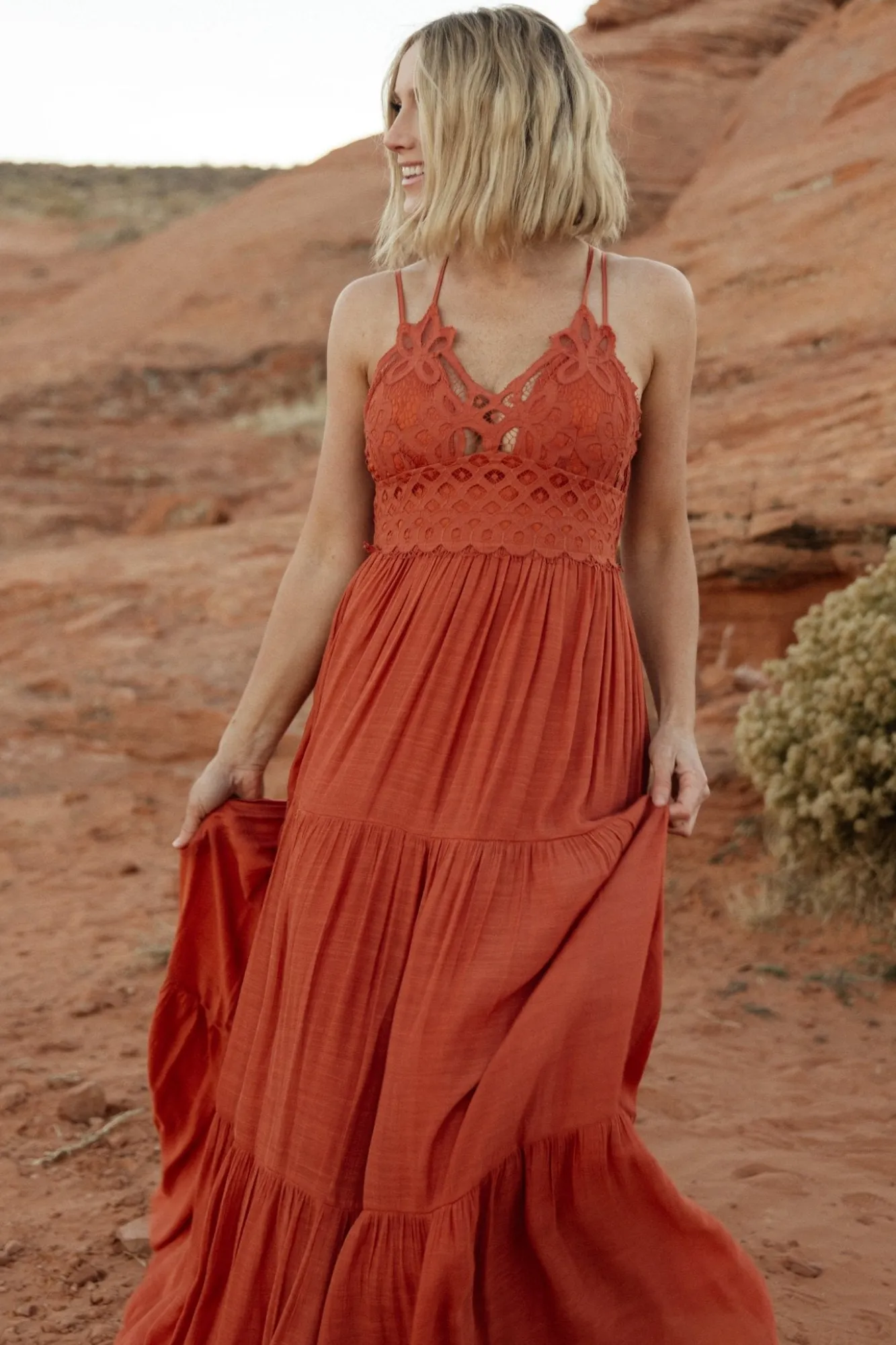 Baltic Born Summerlin Lace Top Maxi Dress |