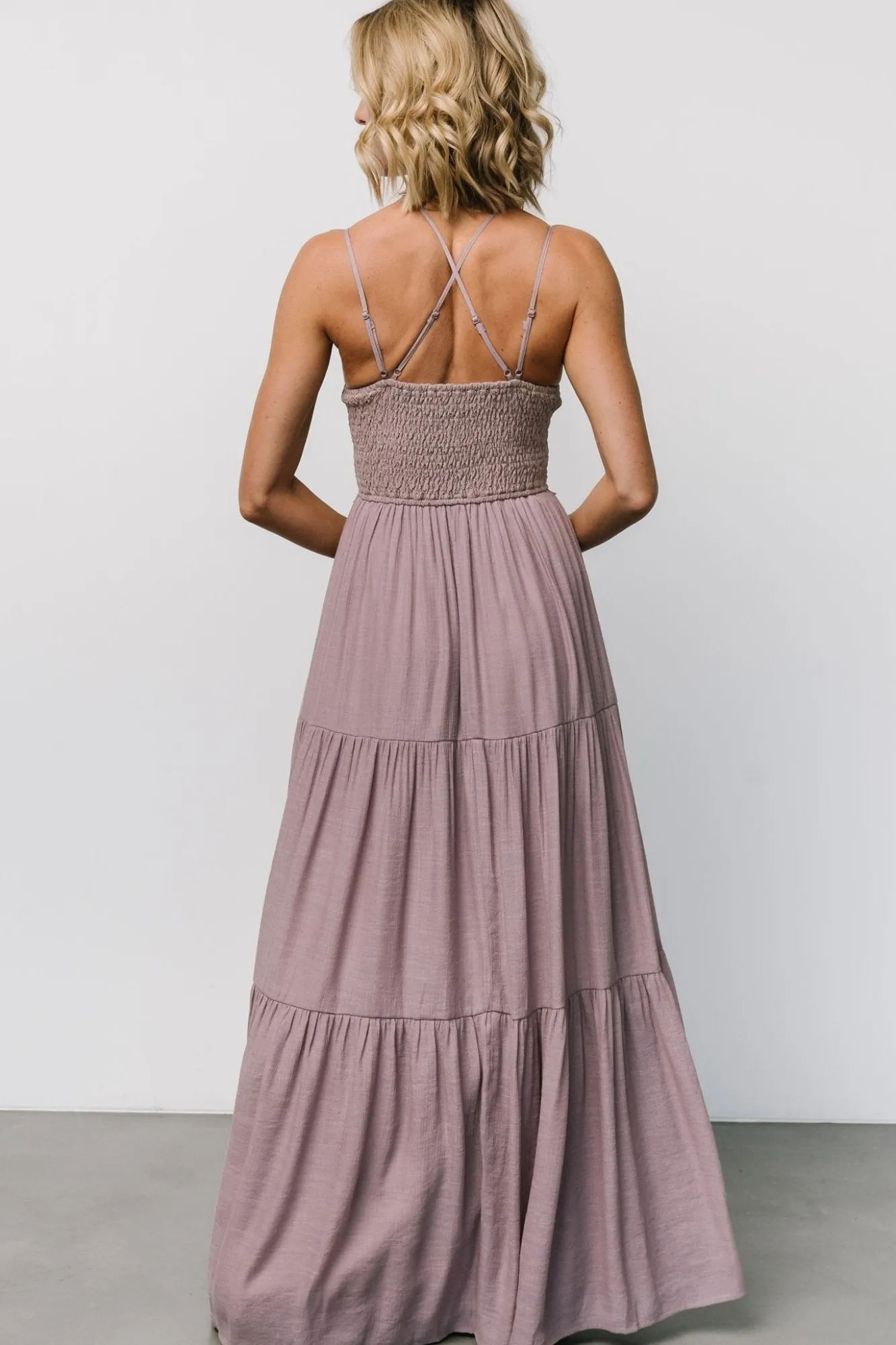 Baltic Born Summerlin Lace Top Maxi Dress | Dusty Mauve