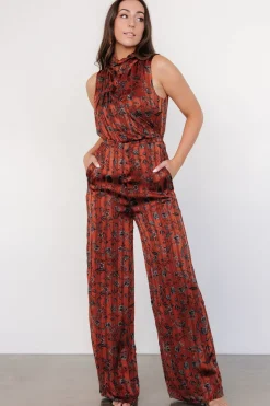 Baltic Born Suni Sleeveless Jumpsuit | Copper + Slate Floral