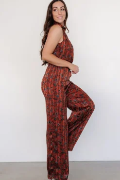 Baltic Born Suni Sleeveless Jumpsuit | Copper + Slate Floral