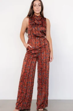 Baltic Born Suni Sleeveless Jumpsuit | Copper + Slate Floral