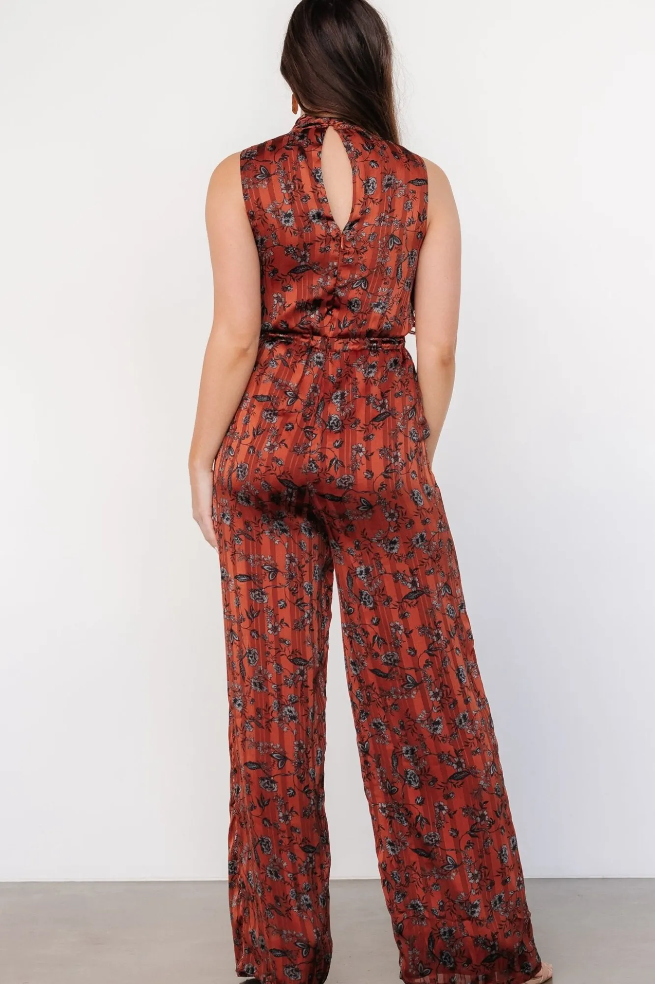 Baltic Born Suni Sleeveless Jumpsuit | Copper + Slate Floral