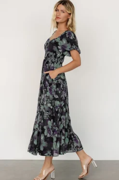 Baltic Born Suzy Maxi Dress | Dark Blue Multi
