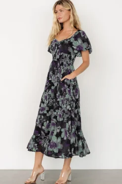 Baltic Born Suzy Maxi Dress | Dark Blue Multi
