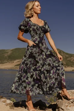 Baltic Born Suzy Maxi Dress | Dark Blue Multi
