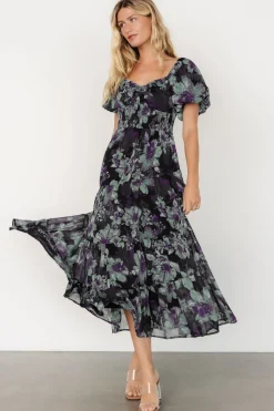 Baltic Born Suzy Maxi Dress | Dark Blue Multi