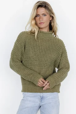 Baltic Born Syracuse Chunky Knit Sweater | Dusty Olive