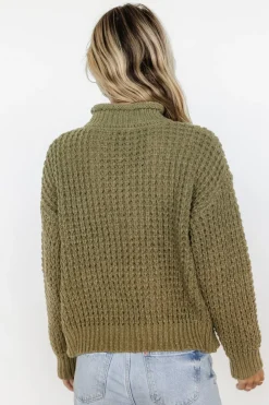 Baltic Born Syracuse Chunky Knit Sweater | Dusty Olive