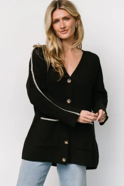 Baltic Born Tally Knit Cardigan | Dark Chocolate