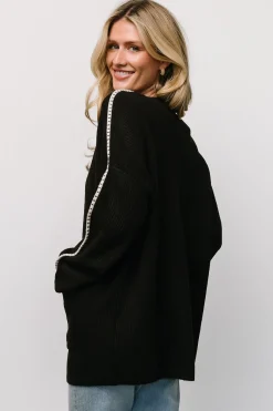 Baltic Born Tally Knit Cardigan | Dark Chocolate