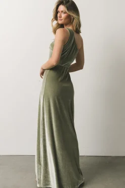 Baltic Born Tatiana Velvet One Shoulder Maxi Dress |