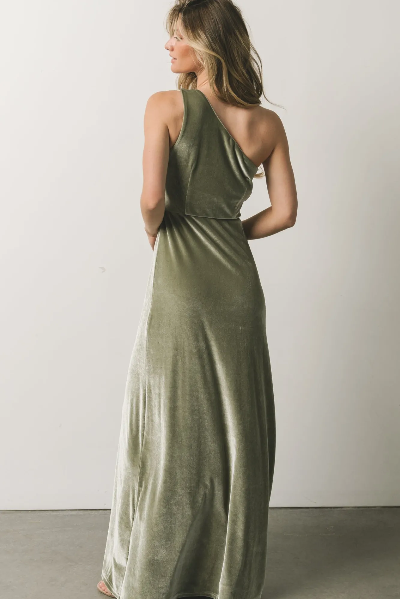 Baltic Born Tatiana Velvet One Shoulder Maxi Dress |