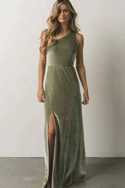 Baltic Born Tatiana Velvet One Shoulder Maxi Dress |