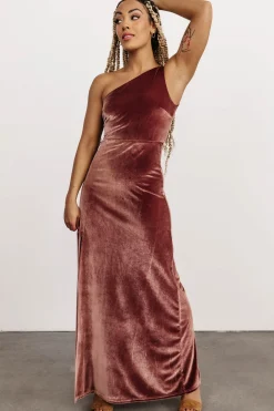 Baltic Born Tatiana Velvet One Shoulder Maxi Dress |