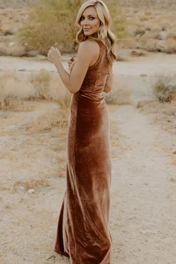 Baltic Born Tatiana Velvet One Shoulder Maxi Dress |