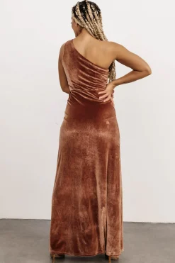 Baltic Born Tatiana Velvet One Shoulder Maxi Dress |