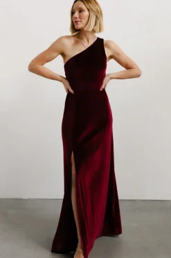 Baltic Born Tatiana Velvet One Shoulder Maxi Dress |