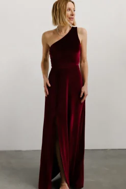 Baltic Born Tatiana Velvet One Shoulder Maxi Dress |