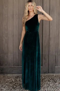 Baltic Born Tatiana Velvet One Shoulder Maxi Dress |