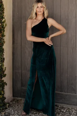 Baltic Born Tatiana Velvet One Shoulder Maxi Dress |