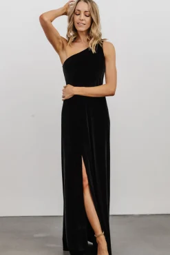 Baltic Born Tatiana Velvet One Shoulder Maxi Dress |