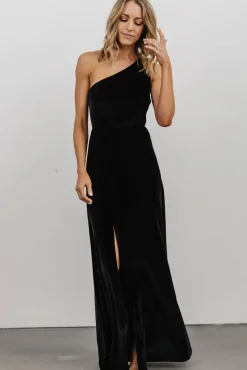 Baltic Born Tatiana Velvet One Shoulder Maxi Dress |