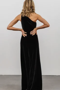 Baltic Born Tatiana Velvet One Shoulder Maxi Dress |