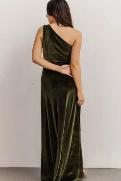 Baltic Born Tatiana Velvet One Shoulder Maxi Dress |