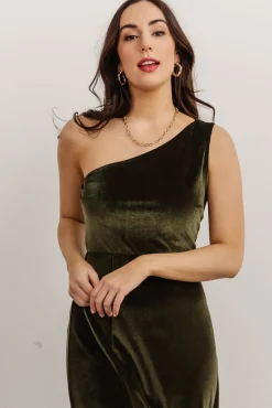 Baltic Born Tatiana Velvet One Shoulder Maxi Dress |