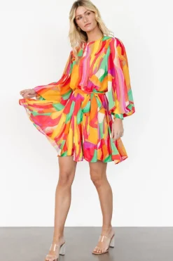 Baltic Born Tavana Short Dress | Multi Print