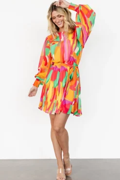 Baltic Born Tavana Short Dress | Multi Print