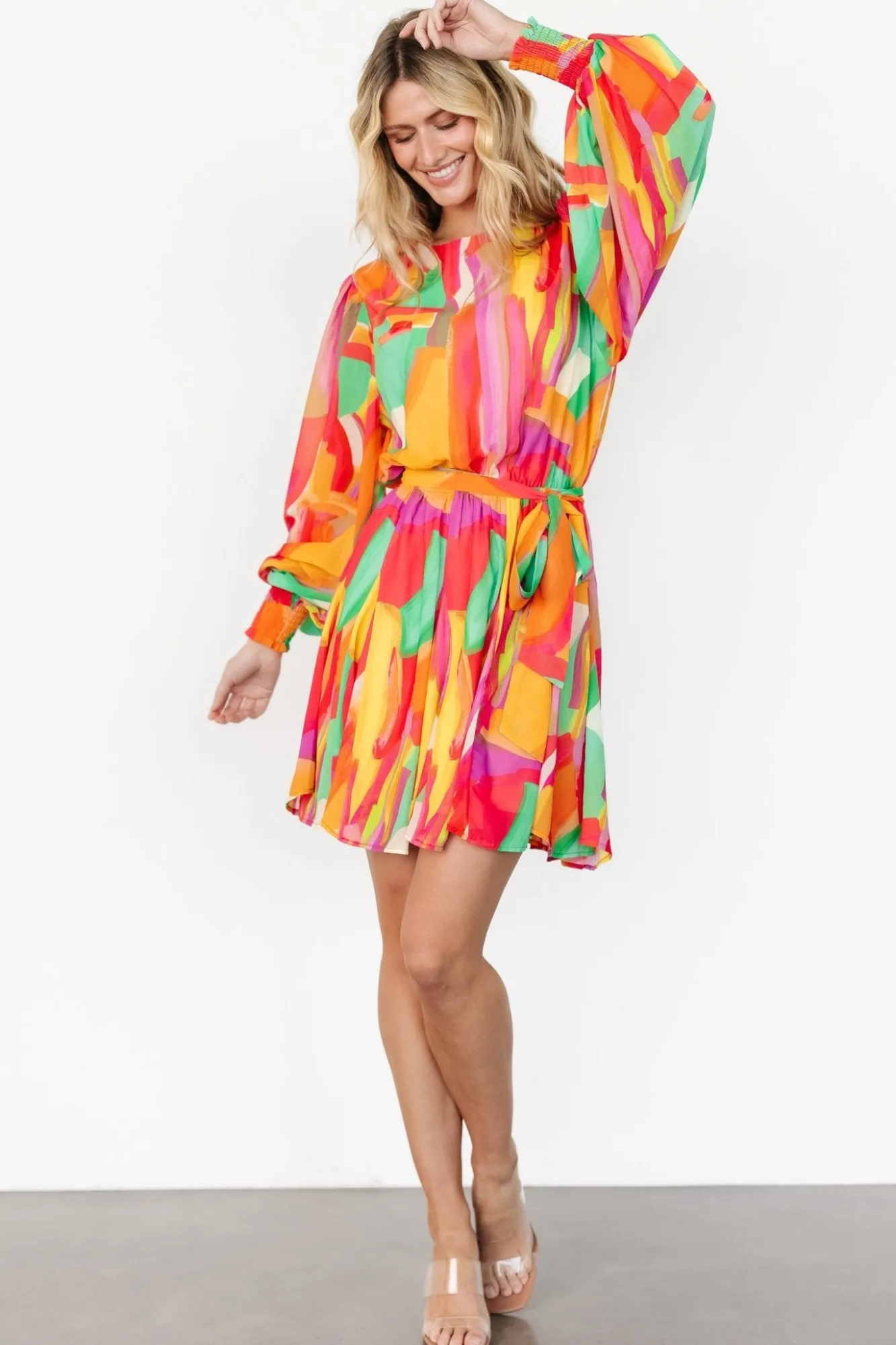 Baltic Born Tavana Short Dress | Multi Print