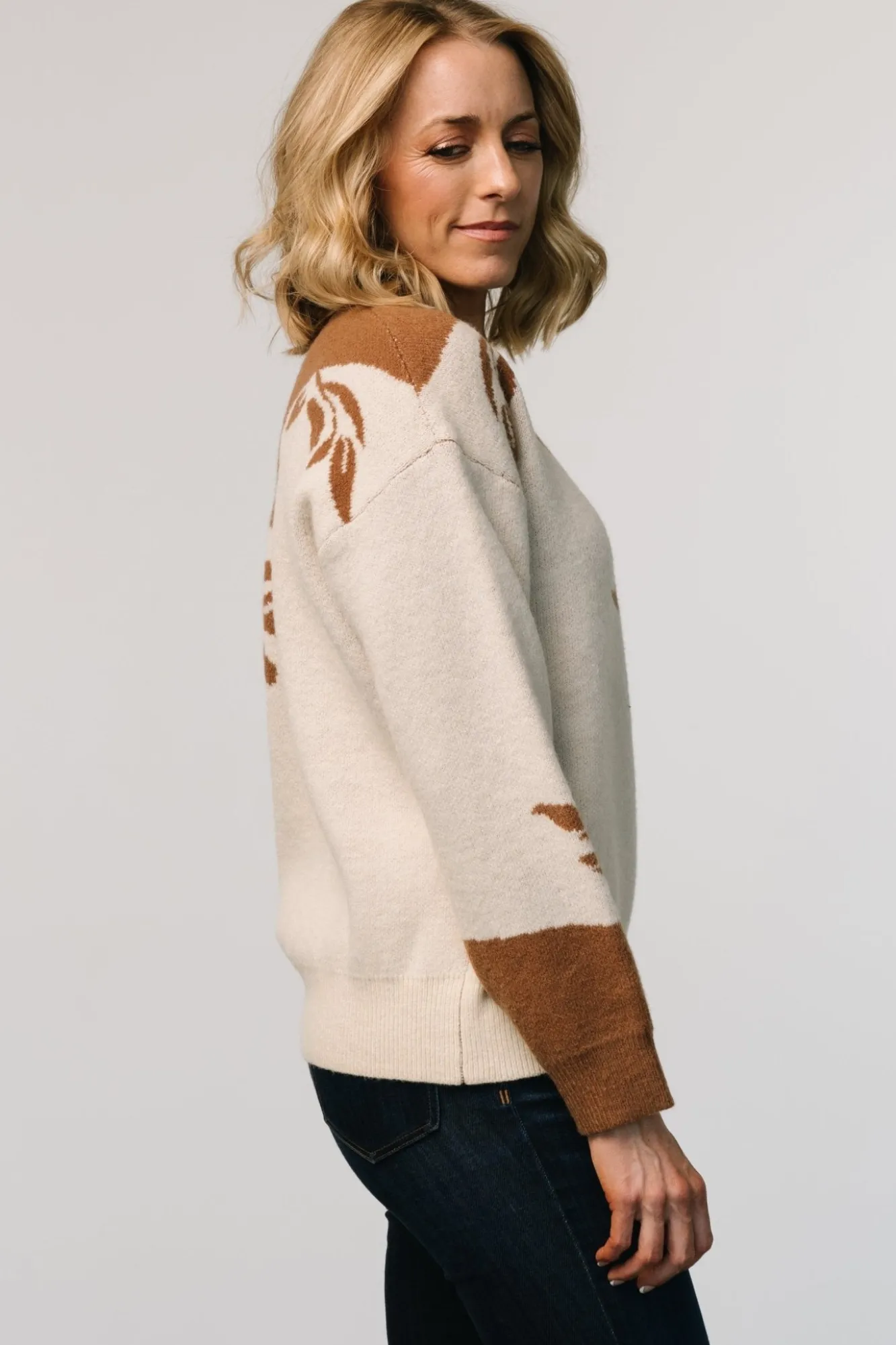 Baltic Born Teresa Sweater | Cream + Camel