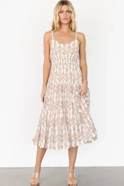Baltic Born Thebes Tank Midi Dress | Taupe Print