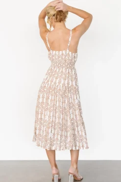Baltic Born Thebes Tank Midi Dress | Taupe Print