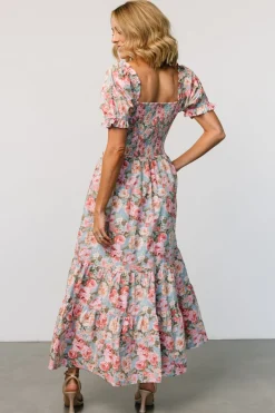 Baltic Born Tiana Maxi Dress | Vintage Blue + Pink Floral
