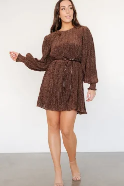 Baltic Born Tiandra Short Dress | Bronze Shimmer