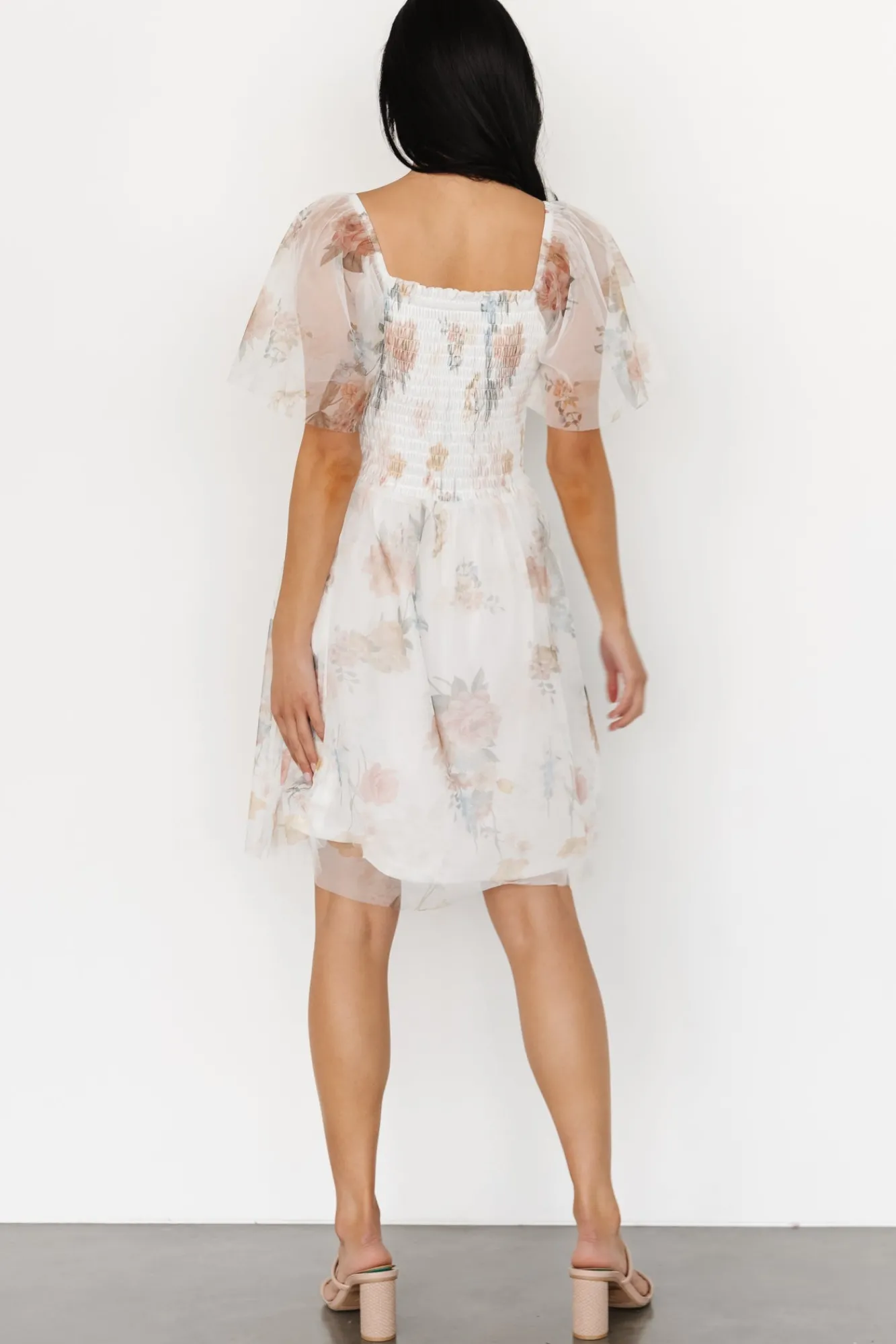 Baltic Born Tivoli Tulle Short Dress | White Multi