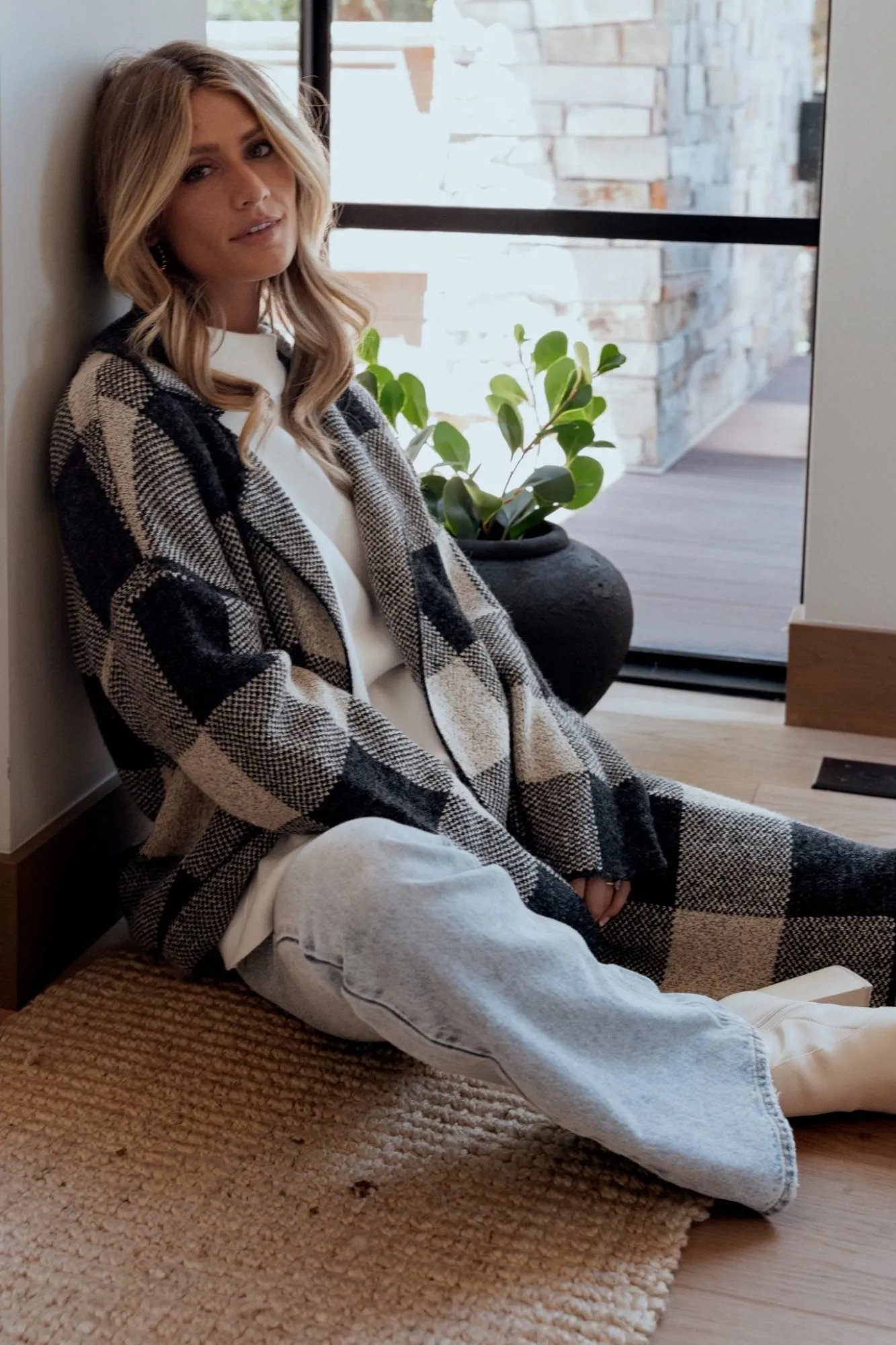 Baltic Born Toronto Cardigan | Black + Taupe