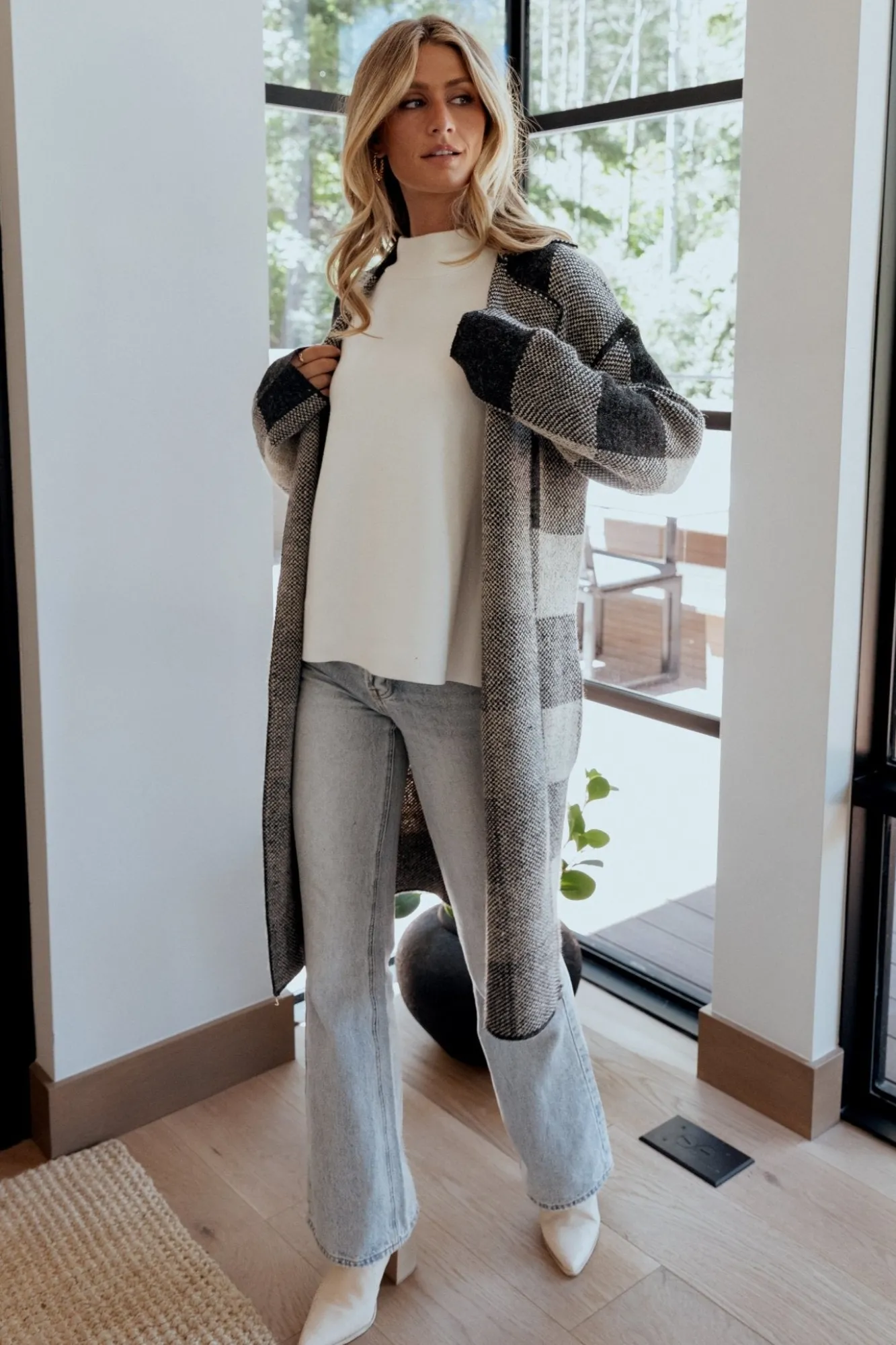 Baltic Born Toronto Cardigan | Black + Taupe