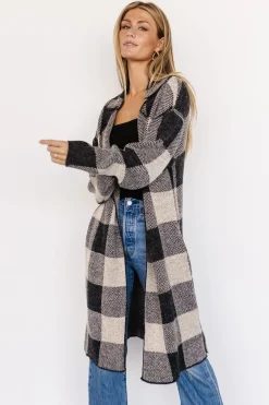 Baltic Born Toronto Cardigan | Black + Taupe